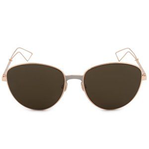Christian Dior Brown Oval Sunglasses